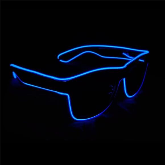 Light up Wire Neon Rave Glasses Glow Flashing LED Sunglasses Costumes for Party - Picture 4 of 8